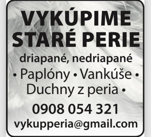 Výkup starého peria