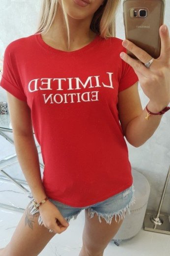 Bavlnené tričko s nápisom