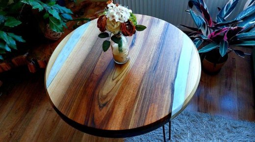 konferencny stolik, epoxid, zivica, masiv