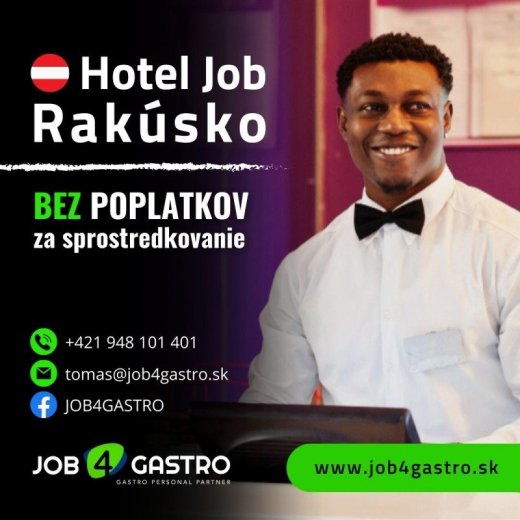 Pomocný čašník Commis de Rang na krásny 4S Hotel