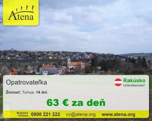 Opatrovatelka, opatrovatel, zdravotna asistentka
