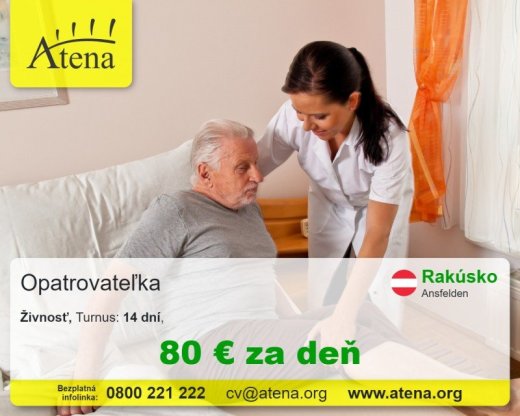 Opatrovatelka, opatrovatel, zdravotna asistentka