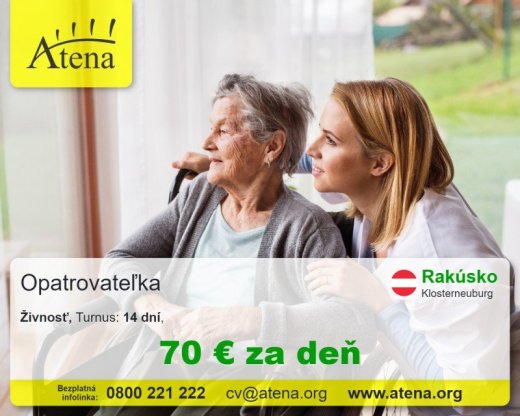 Opatrovatelka, opatrovatel, zdravotna asistentka