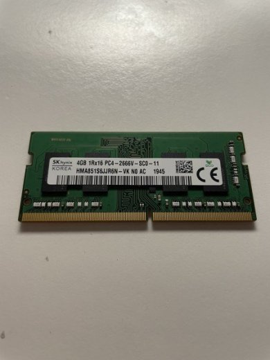 Skhynix 4GB 1Rx16 PC4 - 2666V DDR4 HMa851s6cjr6n-v