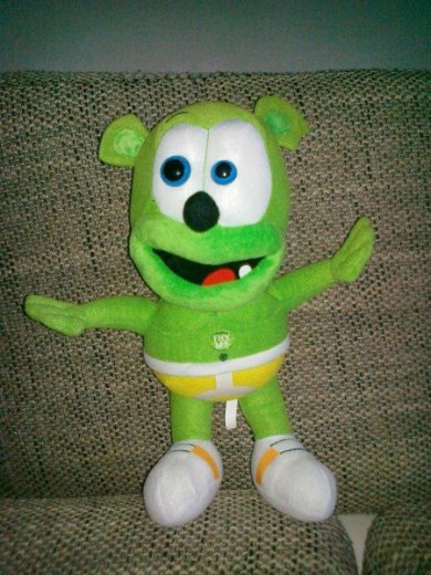 plysovy gumi macko  gumy macko NOVY