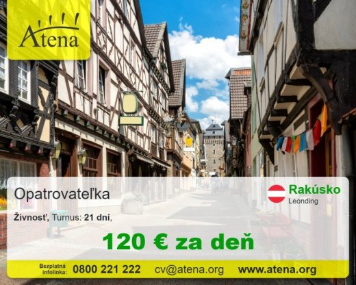 Opatrovatelka, opatrovatel, zdravotna asistentka