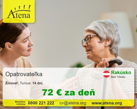 Opatrovatelka, opatrovatel, zdravotna asistentka