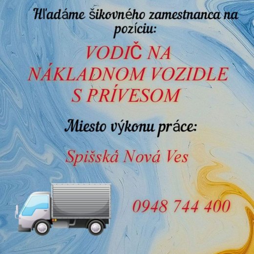 VODIČ NA NÁKLADNOM VOZIDLE S PRÍVESOM