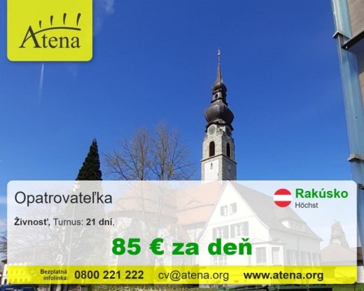 Opatrovatelka, opatrovatel, zdravotna asistentka