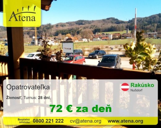 Opatrovatelka, opatrovatel, zdravotna asistentka