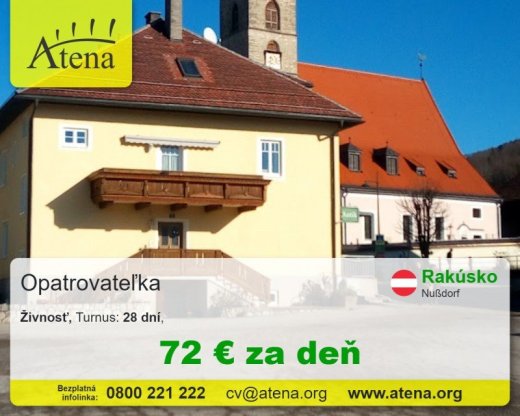 Opatrovatelka, opatrovatel, zdravotna asistentka