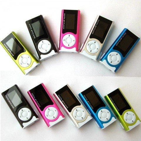 MP3 s LCD displejom, LED svetlom a reproduktorom