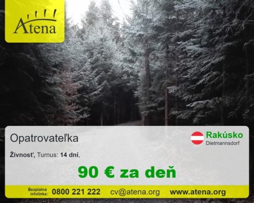 Opatrovatelka, opatrovatel, zdravotna asistentka