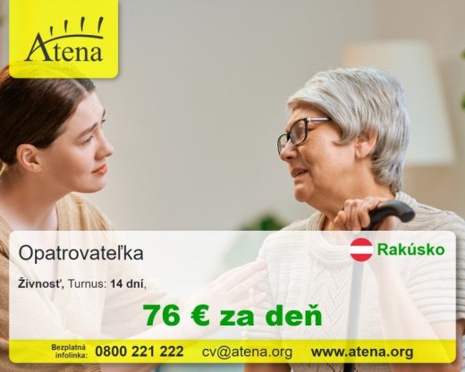 Opatrovatelka, opatrovatel, zdravotna asistentka
