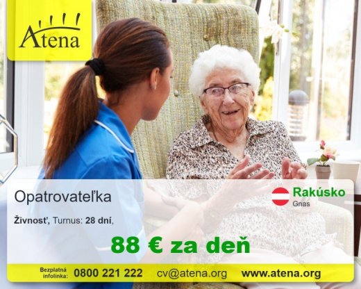 Opatrovatelka, opatrovatel, zdravotna asistentka
