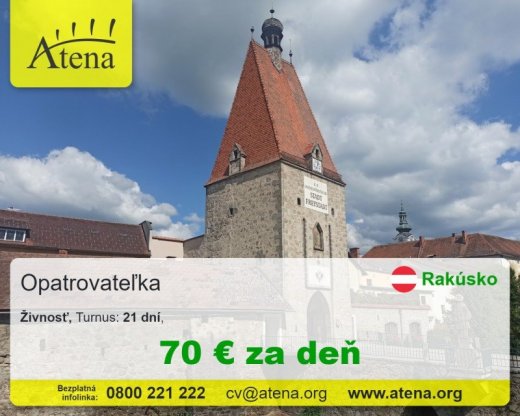 Opatrovatelka, opatrovatel, zdravotna asistentka