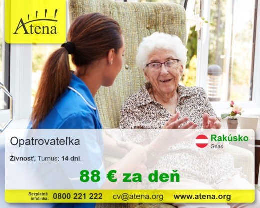 Opatrovatelka, opatrovatel, zdravotna asistentka