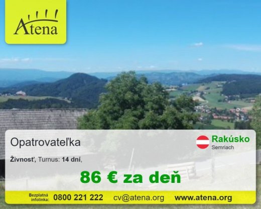 Opatrovatelka, opatrovatel, zdravotna asistentka