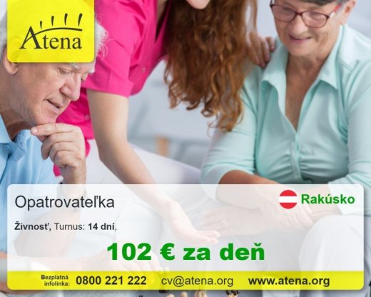 Opatrovatelka, opatrovatel, zdravotna asistentka