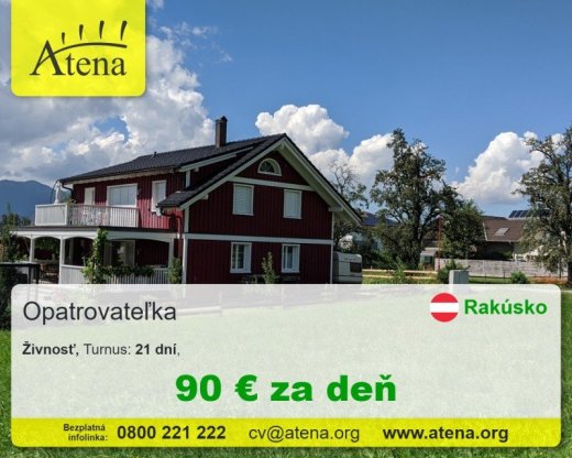 Opatrovatelka, opatrovatel, zdravotna asistentka
