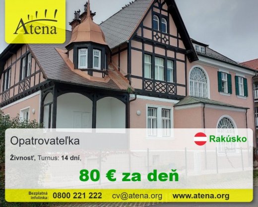 Opatrovatelka, opatrovatel, zdravotna asistentka