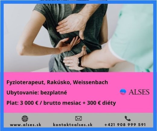 Fyzioterapeut s ubytovaním zdarma, Weissenbach