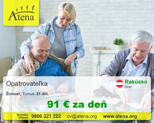 Opatrovatelka, opatrovatel, zdravotna asistentka