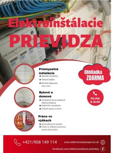 Elektroinštalácie  - Prievidza a okolie