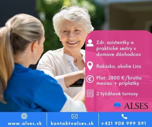 Zdravotný asistent, praktická sestra, okolie Linz