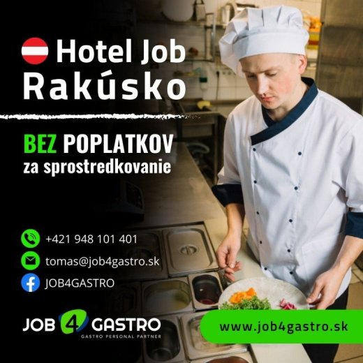 Kuchár Chef de Partie na Gasthof, Rakúsko, 2400€