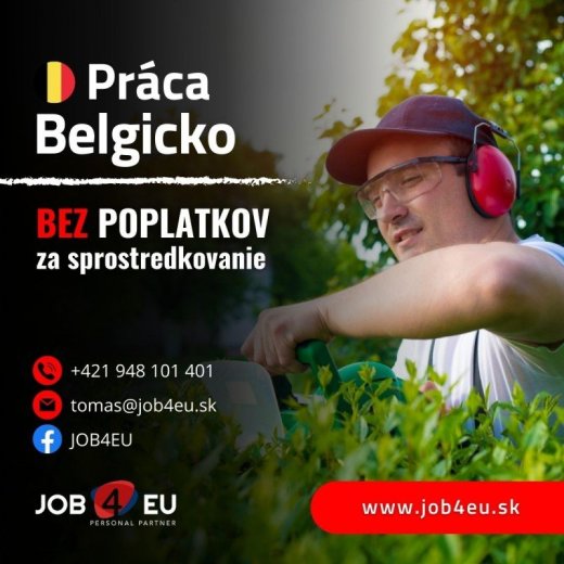 Hľadá sa záhradník + housekeeper do Belgicka