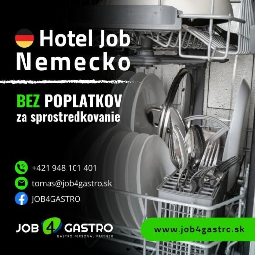 Umývač riadu na TOP 4 Hotel v Nemecku, 2000€