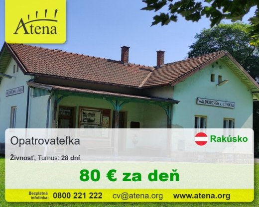 Opatrovatelka, opatrovatel, zdravotna asistentka