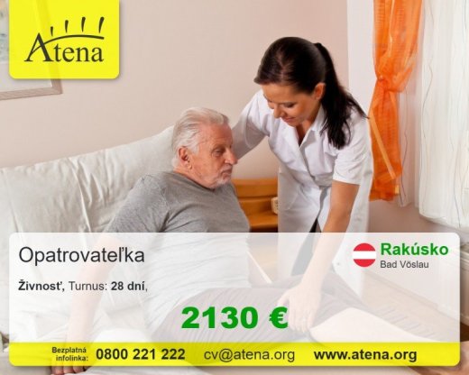 Opatrovatelka, opatrovatel, zdravotna asistentka