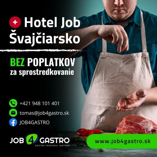 Kuchár na mäso a gril, Švajčiarsko, 5000CHF Brutto