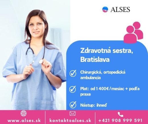 Zdravotná sestra v súkromnom zdr. zariadení, BA