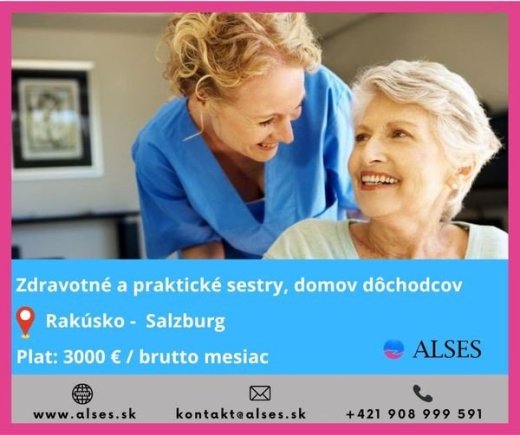 Zdravotná, praktická sestra s ubytovaním, Salzburg