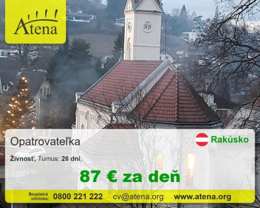 Opatrovatelka, opatrovatel, zdravotna asistentka
