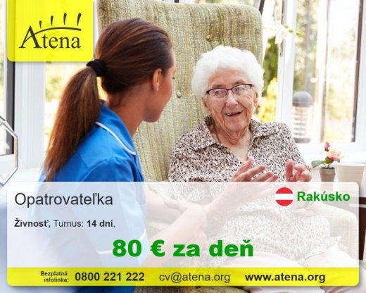 Opatrovatelka, opatrovatel, zdravotna asistentka