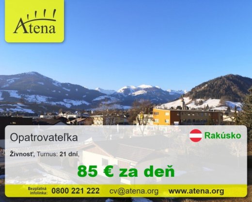 Opatrovatelka, opatrovatel, zdravotna asistentka
