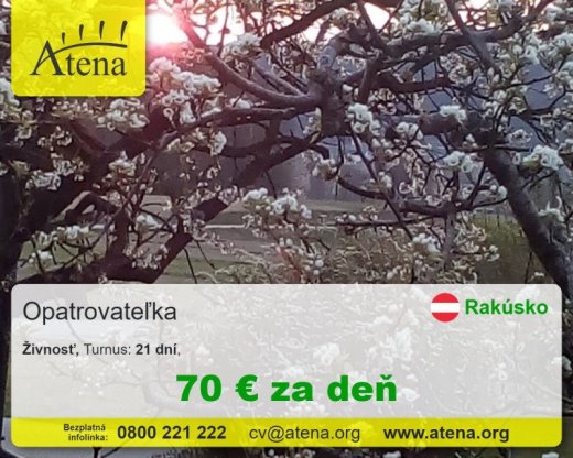 Opatrovatelka, opatrovatel, zdravotna asistentka