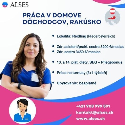 Zdravotná,praktická sestra, zdr. asistent, Rakúsko