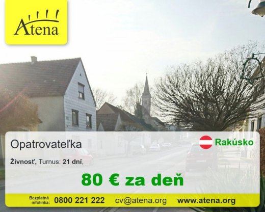 Opatrovatelka, opatrovatel, zdravotna asistentka