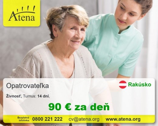 Opatrovatelka, opatrovatel, zdravotna asistentka