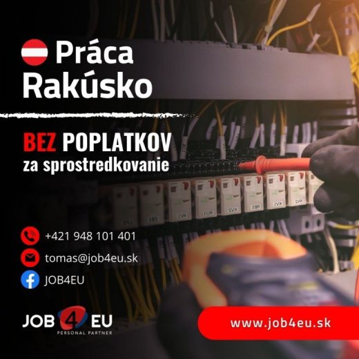 Elektrikár/údržbár do mäsokombinátu v Rakúsku