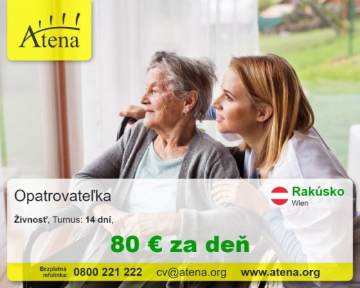 Opatrovatelka, opatrovatel, zdravotna asistentka