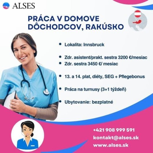 Zdravotná, praktická sestra, zdr.asistent, Rakúsko