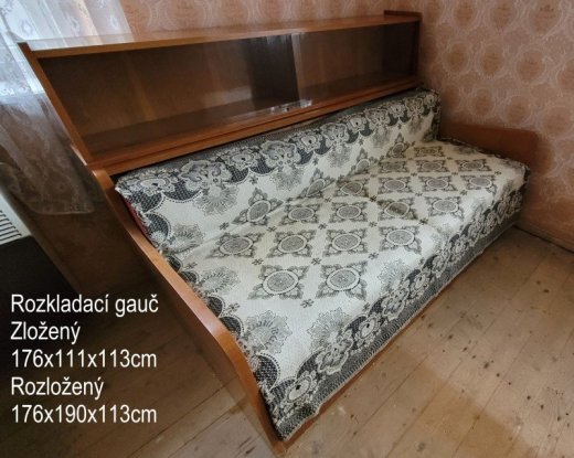 rozkladacia sedačka s úložným priestorom