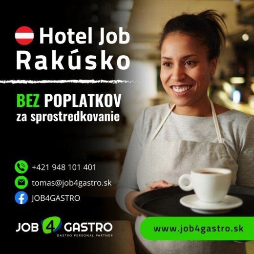 Pomocný čašník/čka do Tirolska, 1900€ netto