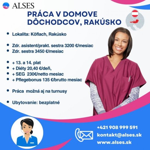 Rakúsko - zdravotná sestra, praktická sestra